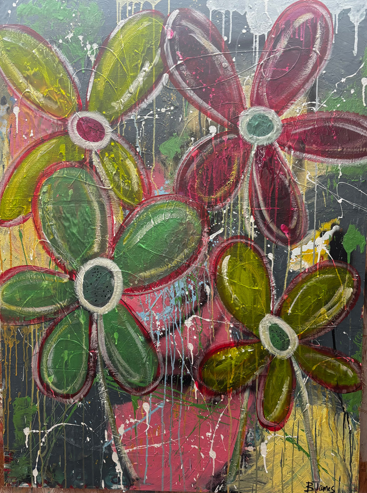 Flower Bomb (36 x 48)