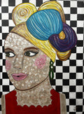 Claire — original painting by Beth James on canvas, unframed