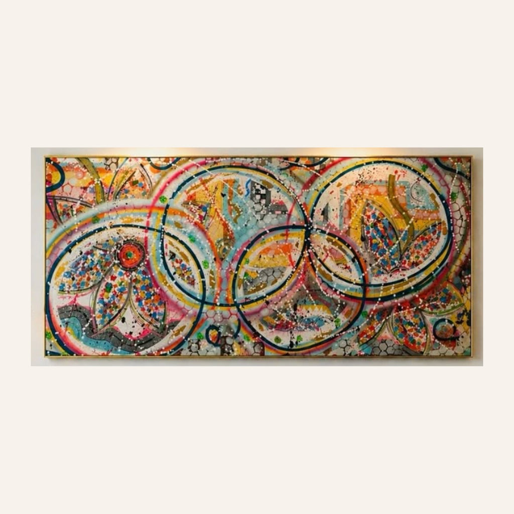 Eccentric Flower Puddle by Beth James — SOLD