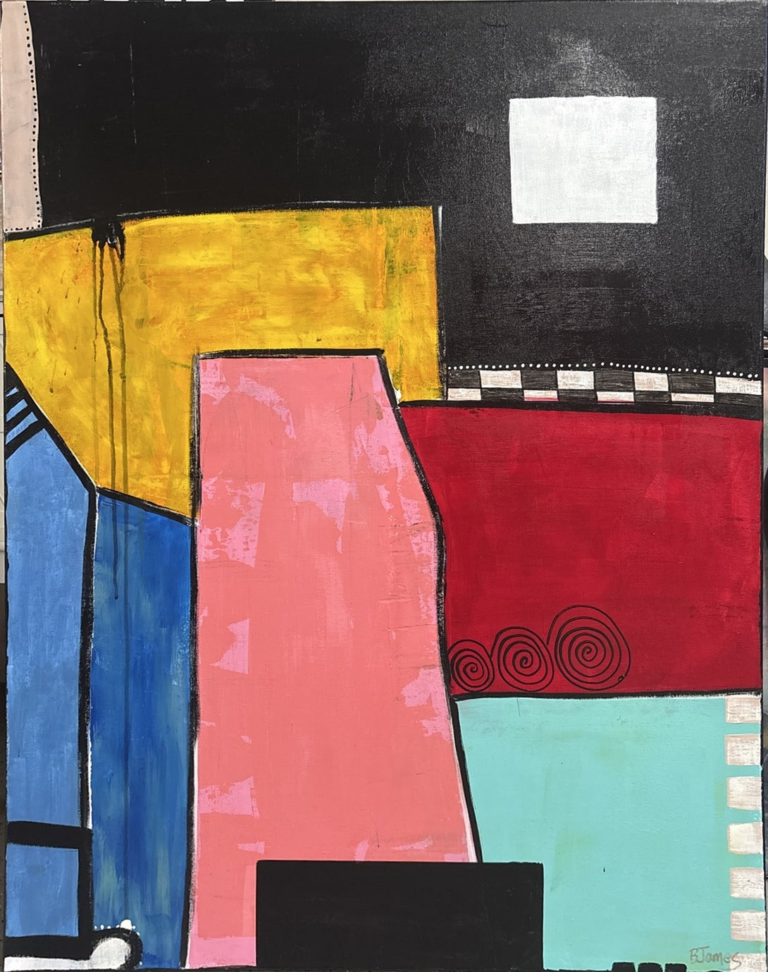 Geo Funky — original painting by Beth James