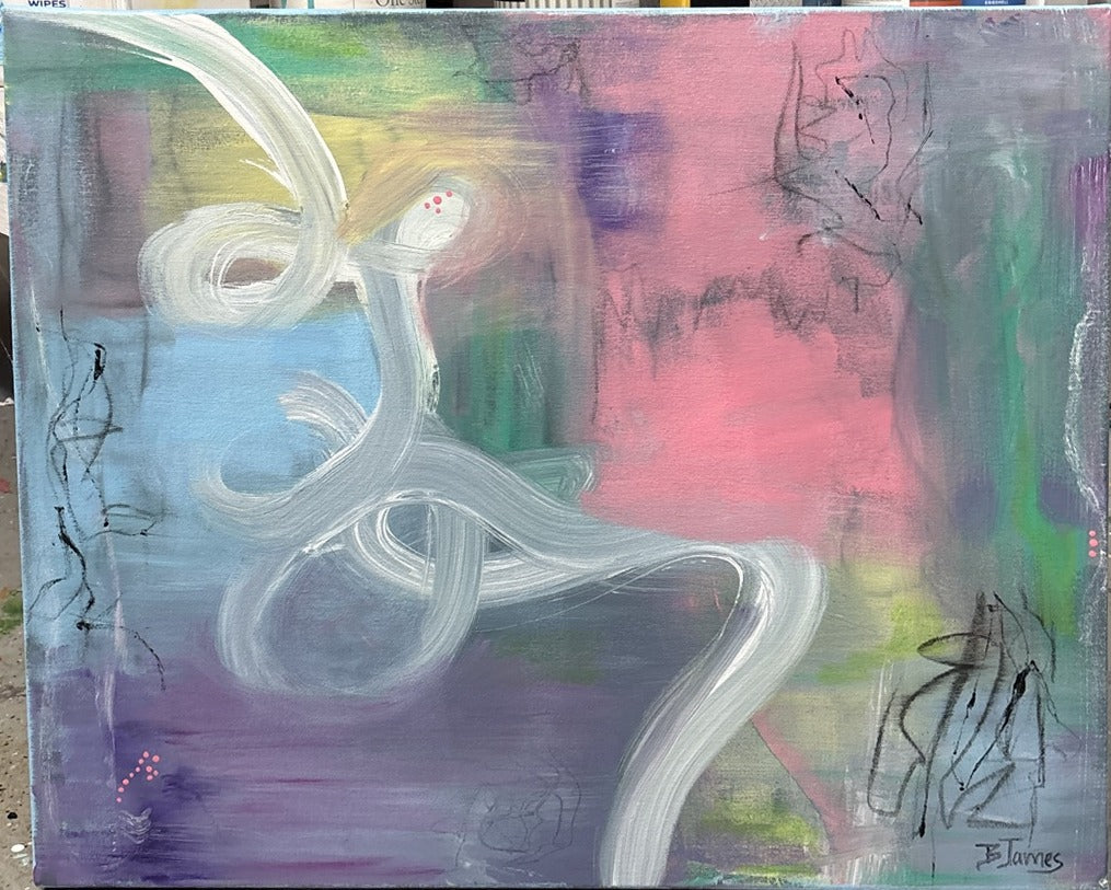 Large Loose Ends — original painting by Beth James