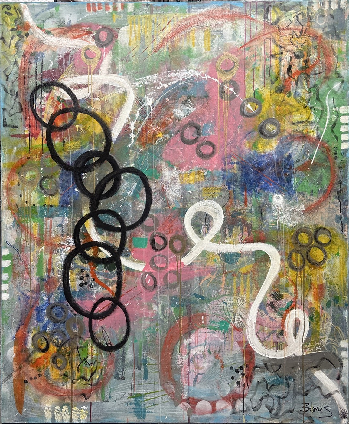 Life in Color — original abstract painting by Beth James