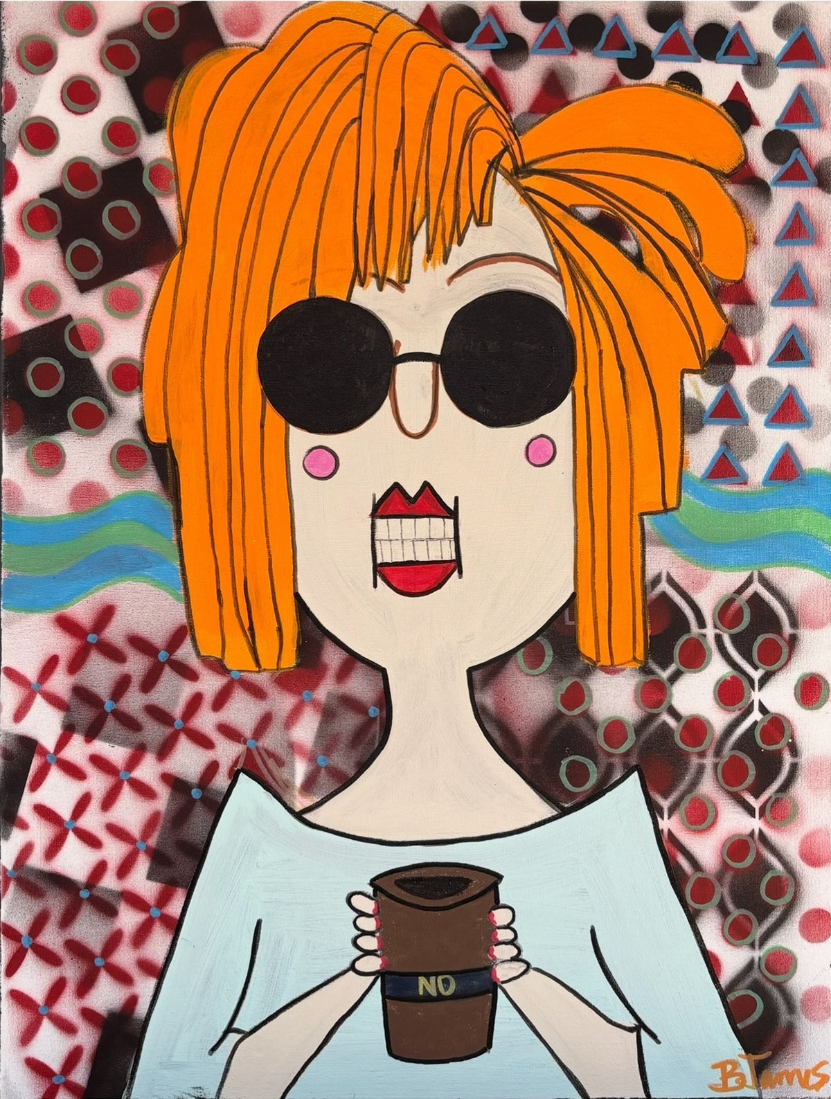 Karen (The Sassy Six) — 8 x 10 Print — original painting by Beth James