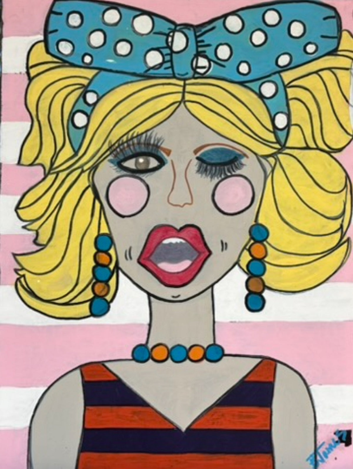 Roxy (The Sassy Six) — 8 x 10 Print — original painting by Beth James