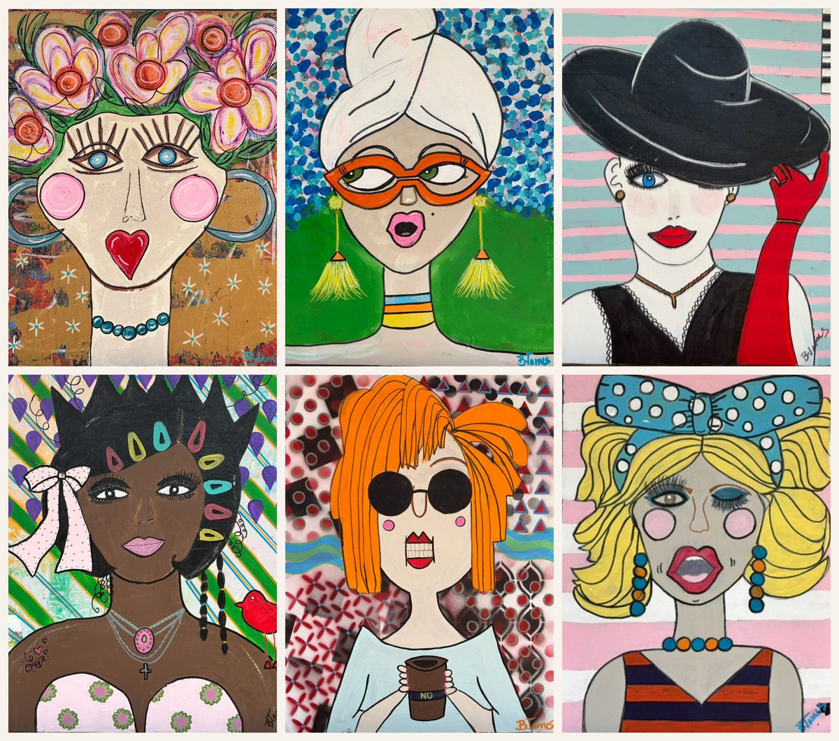 The Sassy Six — all six originals together: Flora, Coco, Victoria, Celeste, Karen and Roxy